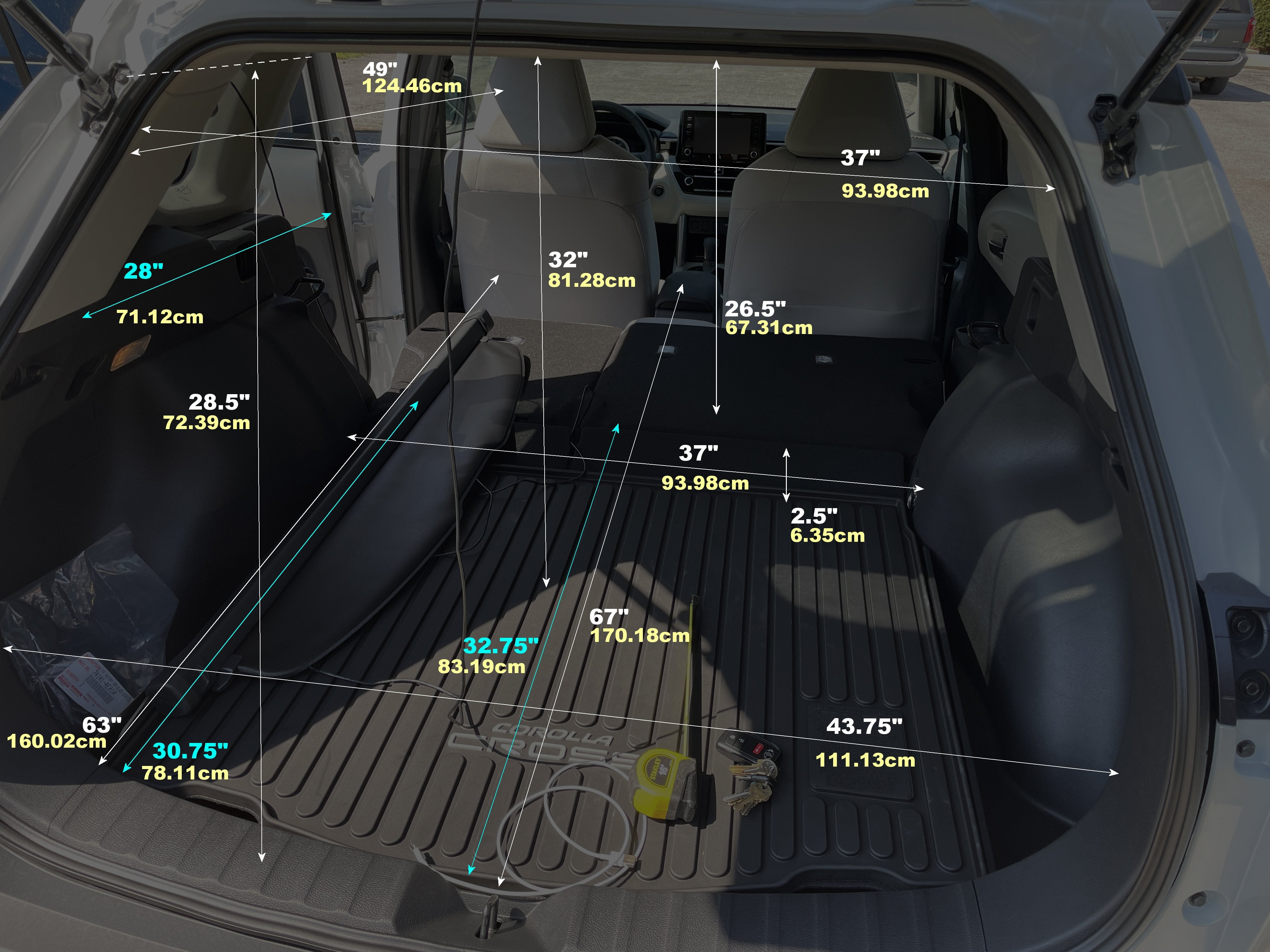 Corolla Cross Cargo E Measurements